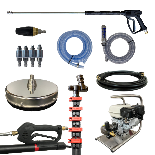 Roof Cleaning Starter Kit Mini Cold in Carry Frame